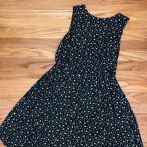 the limited fit and flare polka dot dress